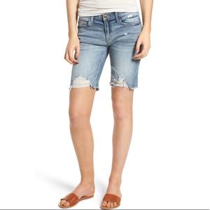 SP Black Label Distressed Denim Bermuda Shorts Size 25